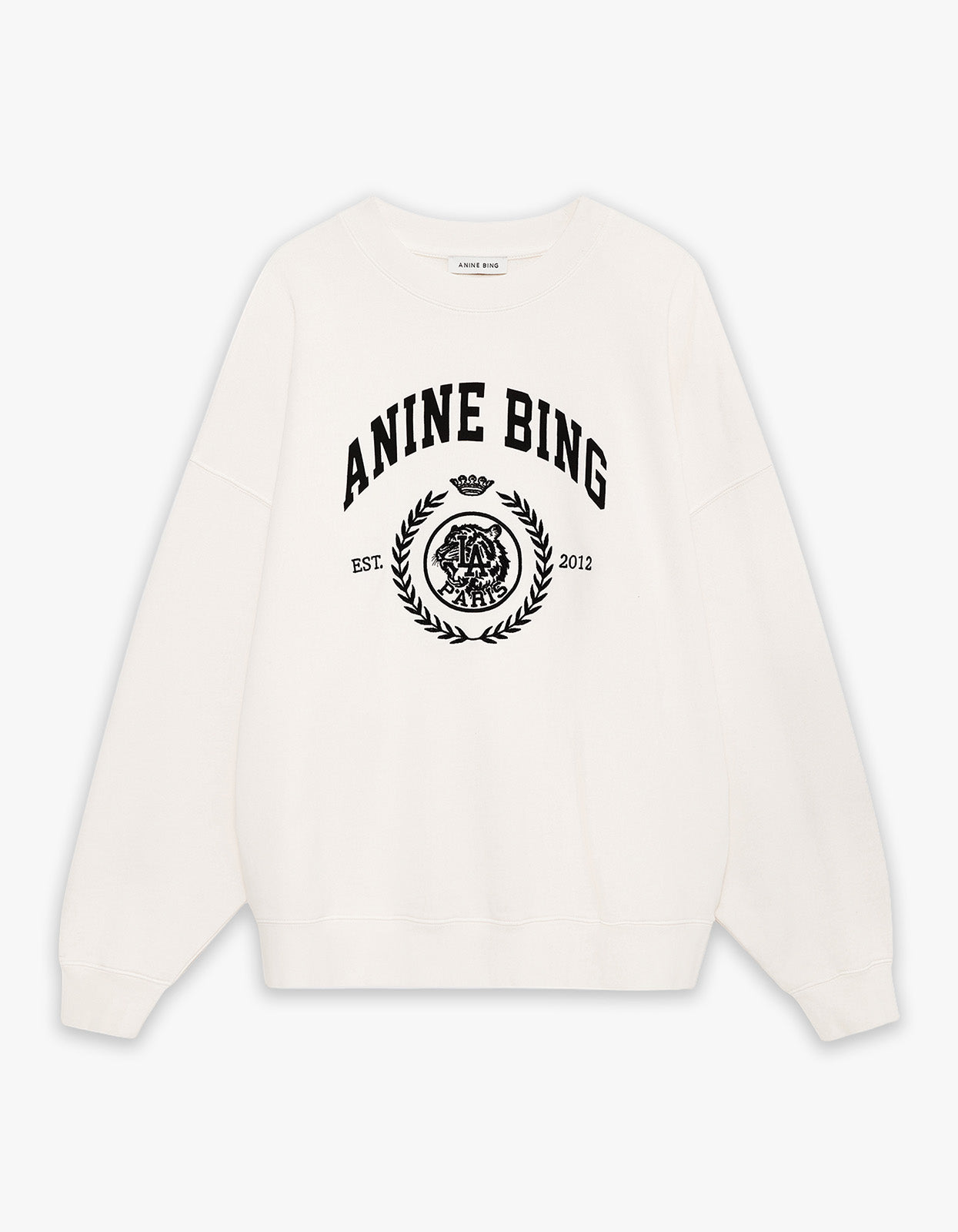 Anine Bing - Miles Sweatshirt Collegiate - Cream | Superette