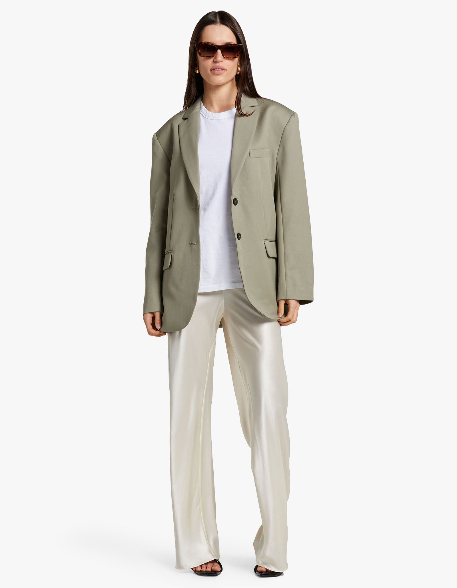 Superette Quinn Blazer Green Khaki