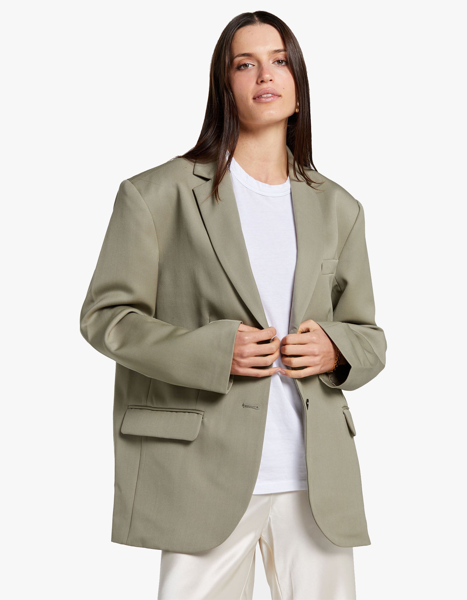 Superette Quinn Blazer Green Khaki