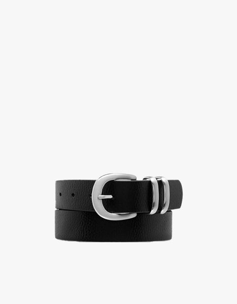 Superette | Let It Be Belt - Black/Silver