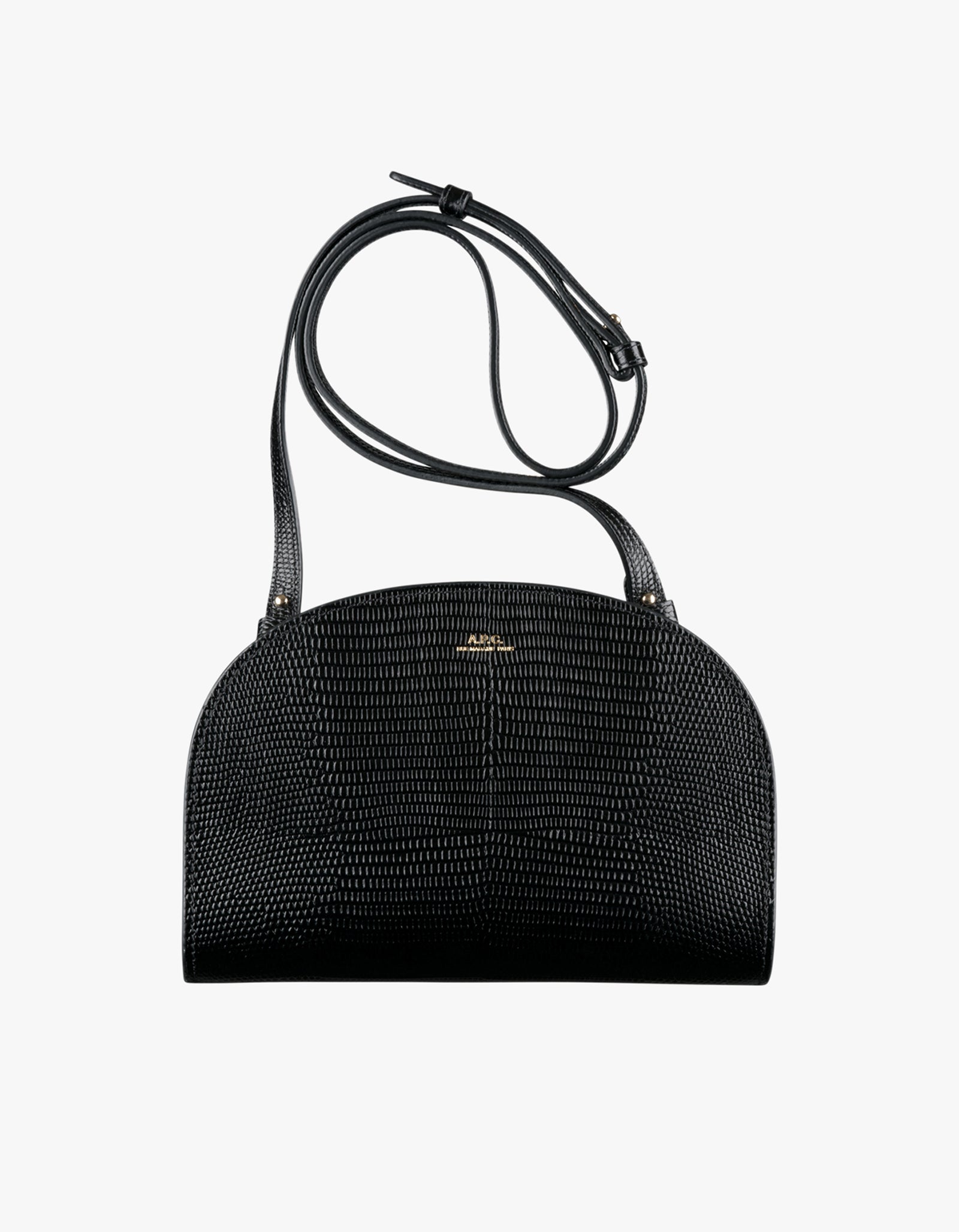 Superette Demi Lune Bag Black Lizard