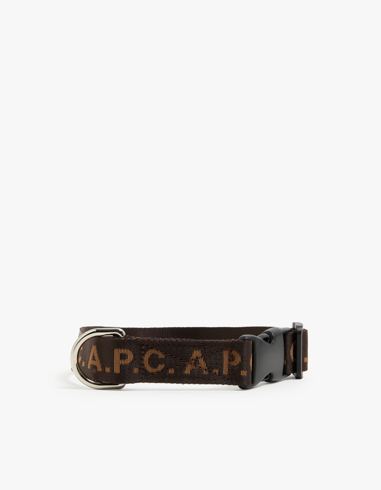 Toutou Logo Dog Collar - Brown