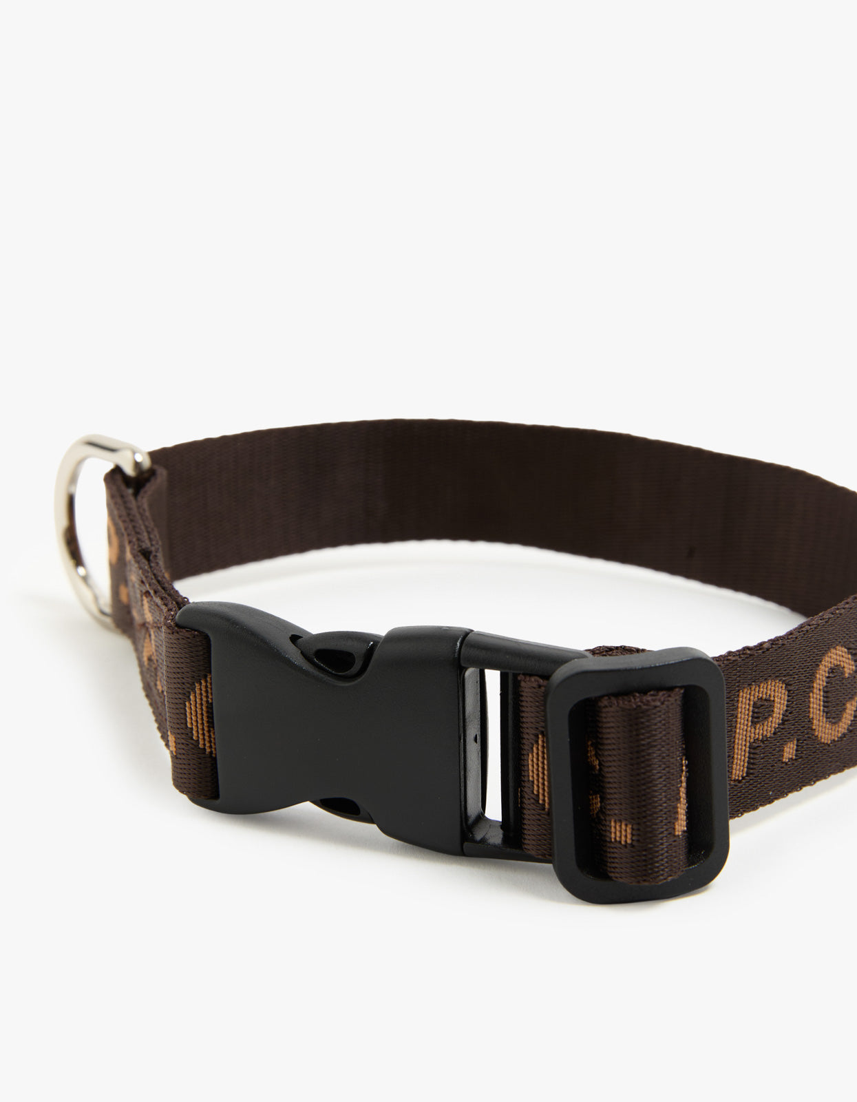 Toutou Logo Dog Collar - Brown