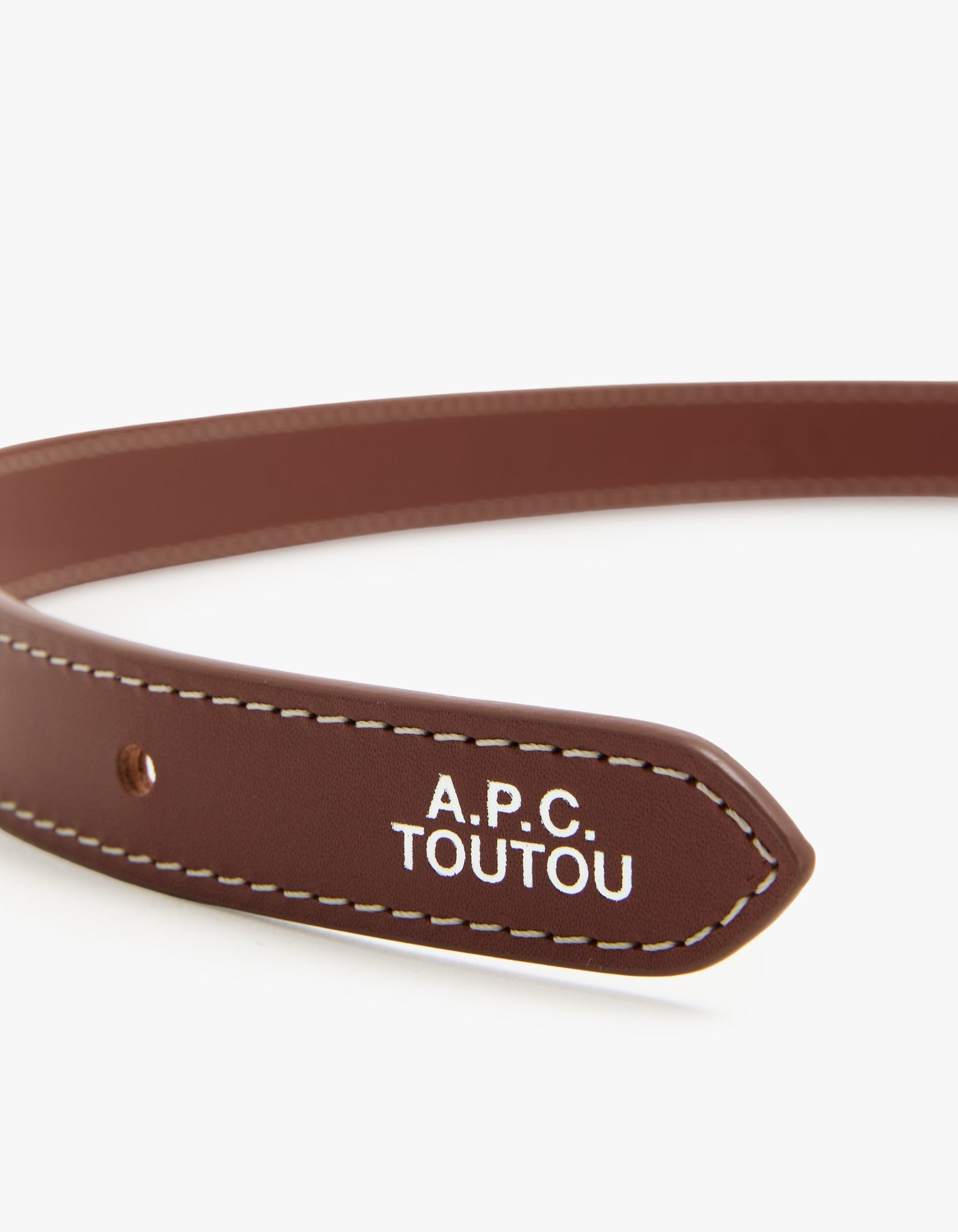 TOUTOU Leather Dog Collar - CAD Hazelnut