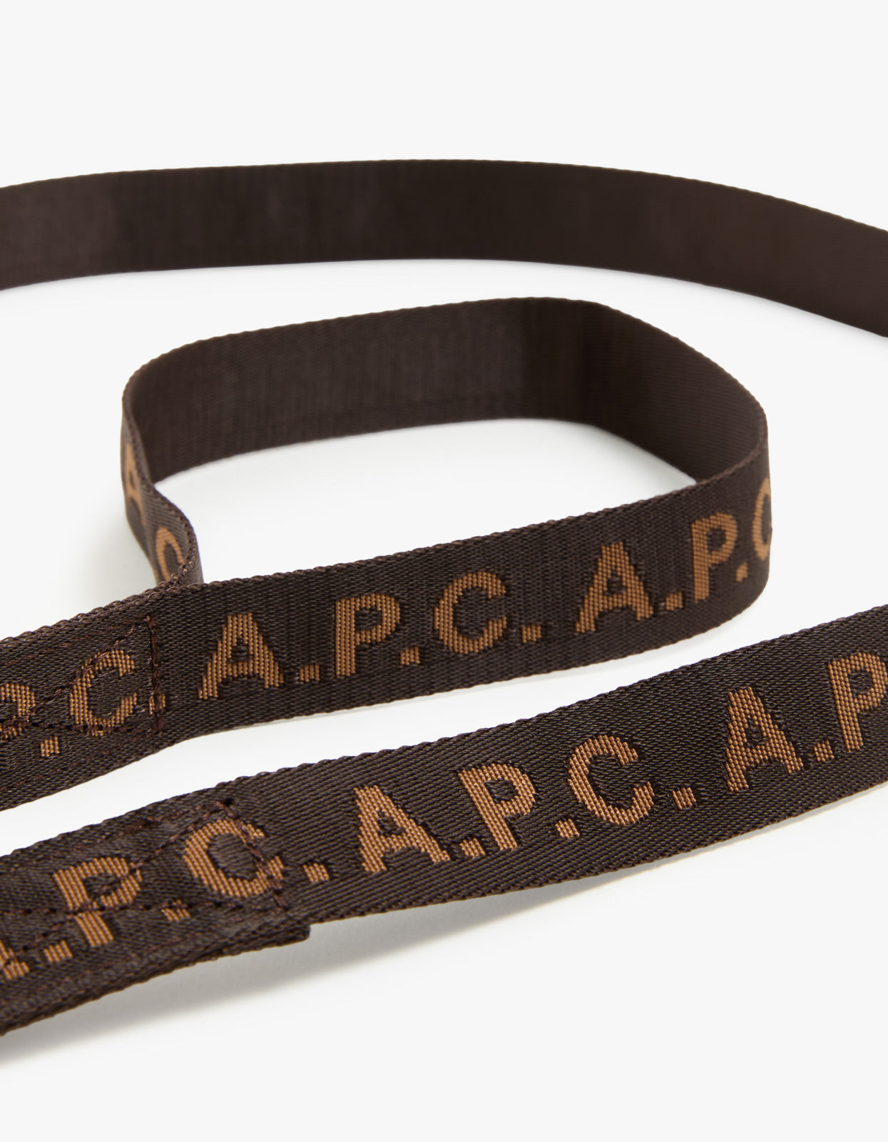 Toutou Logo Dog Leash - Brown