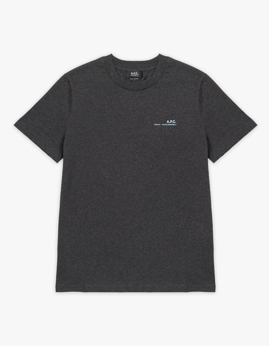 Standard Item GOTS T Shirt - Anthracite China/Blue