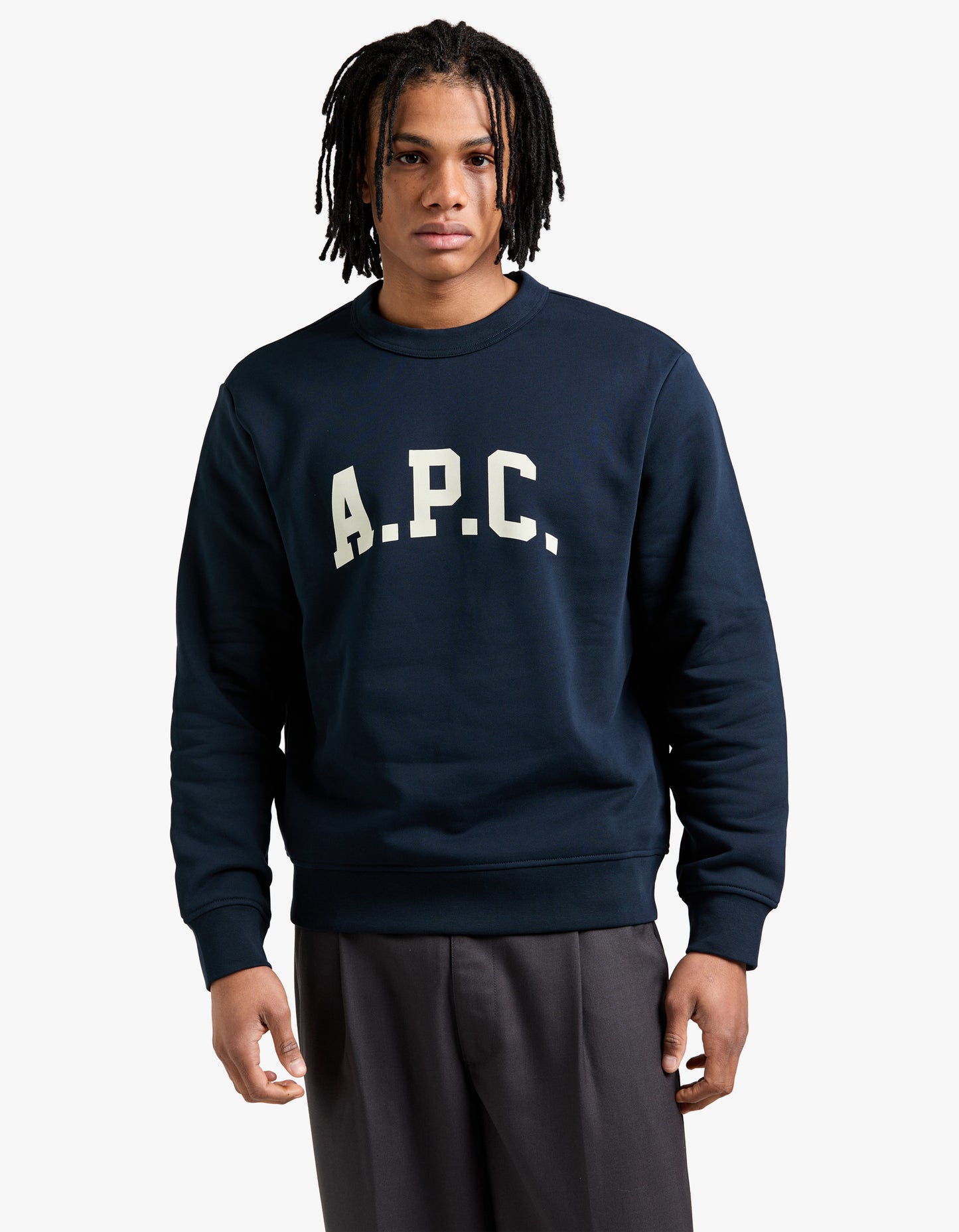 Harris Sweatshirt - Dark Navy/Ecru