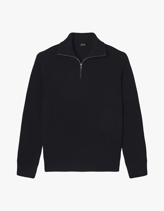 Daniel Quarter Zip Sweater - IAK Dark Navy