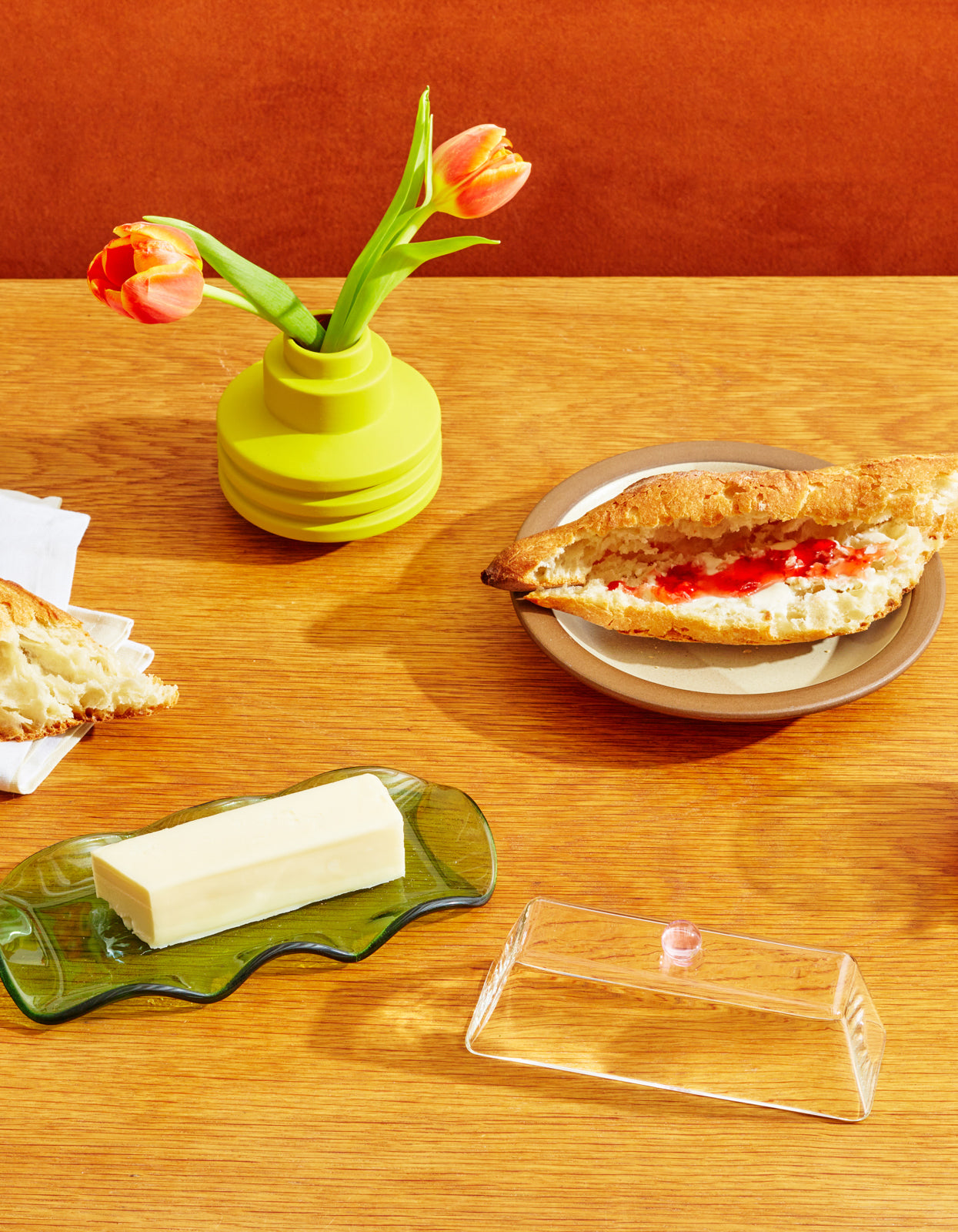 Everything Nice Butter Dish - Green