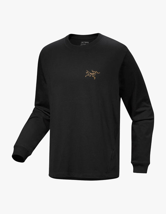 Kragg Cotton L/S T Shirt Mens - 24K Black