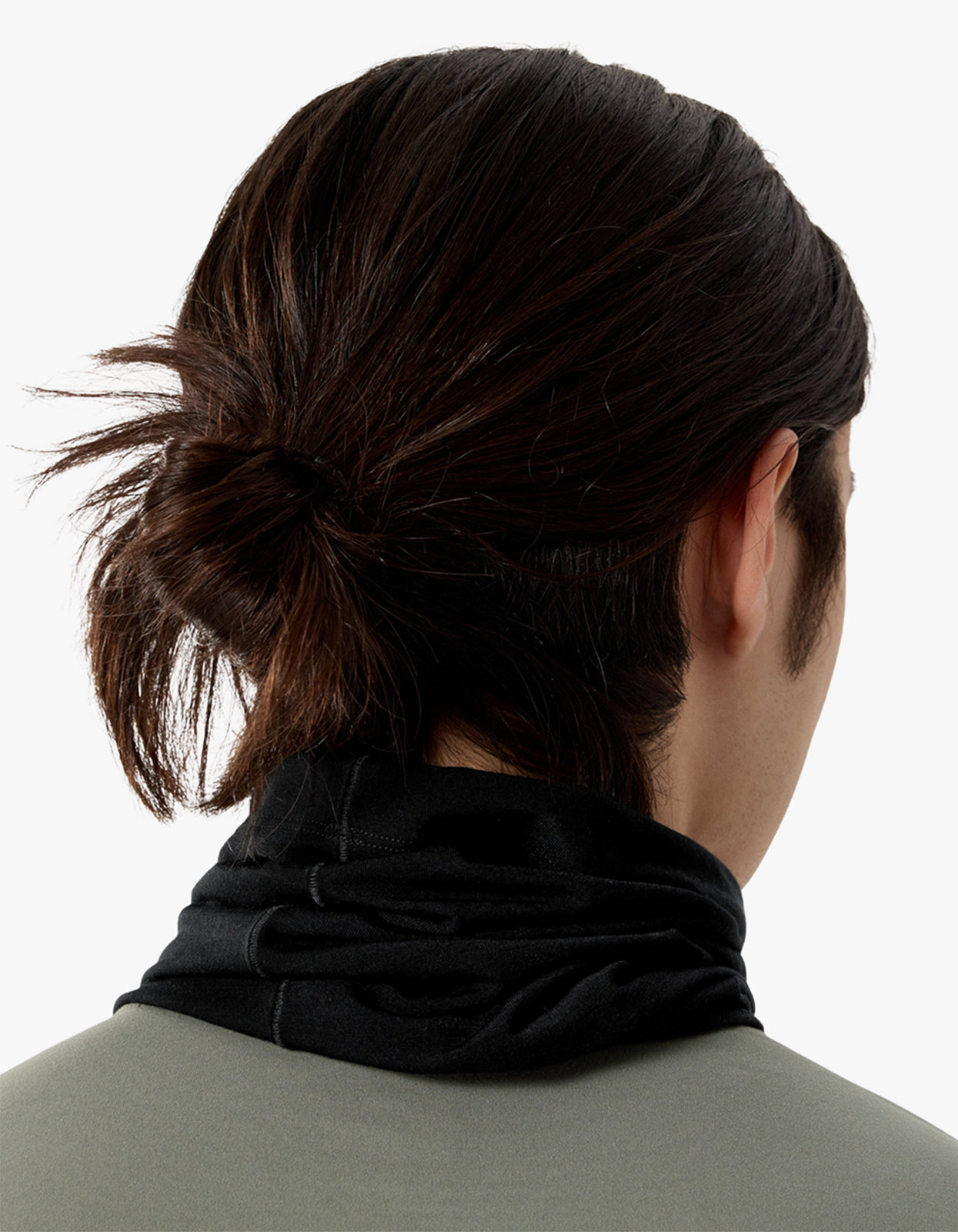 Satoro Merino Neck Gaiter - Black/Arctic Silk