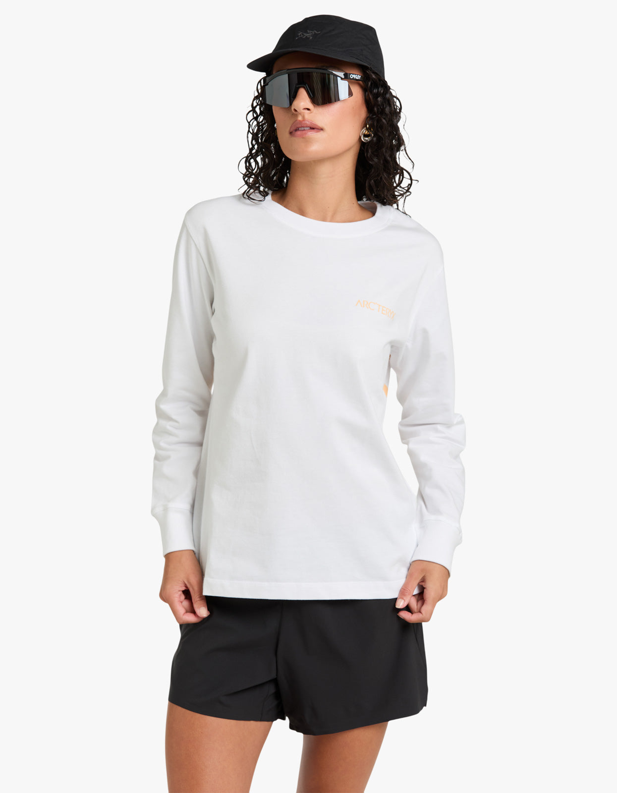 Womens Kragg Cotton Bird Crew L/S - White Light / Luminary