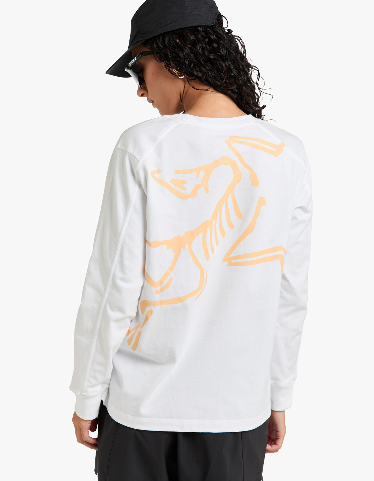 Womens Kragg Cotton Bird Crew L/S - White Light / Luminary