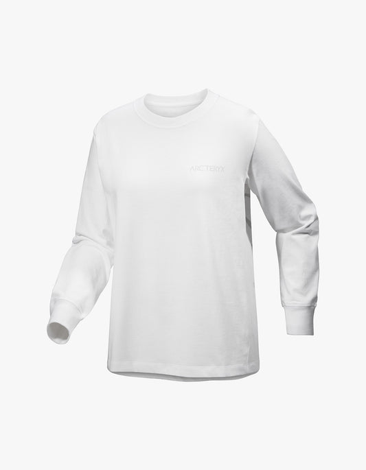 Womens Kragg Cotton Bird Crew L/S - White Light / Luminary