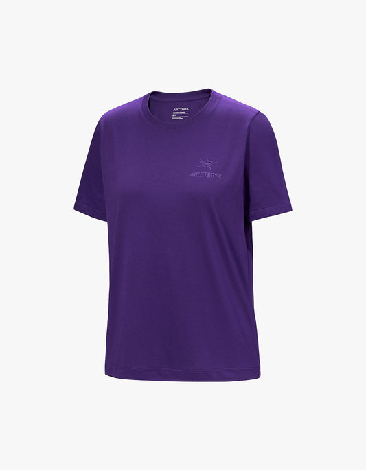 Womens Kragg Sl Cotton Emblem Crew S/S - Azalea