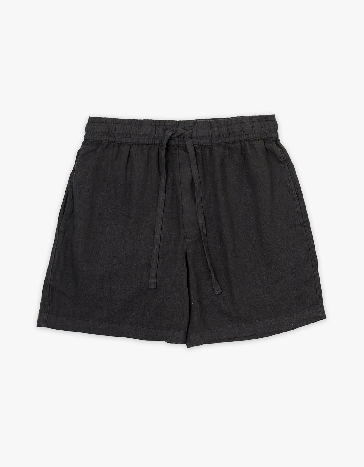 Tide Linen Shorts - Black