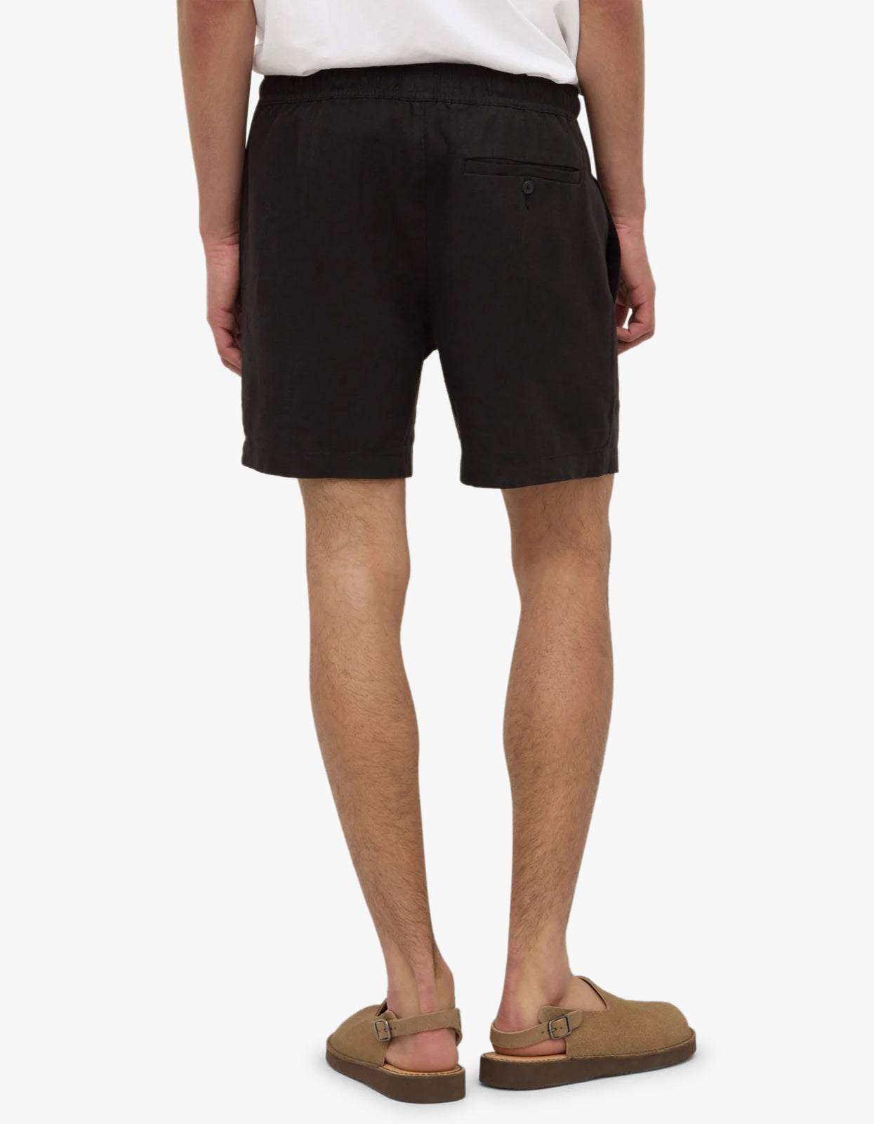 Tide Linen Shorts - Black