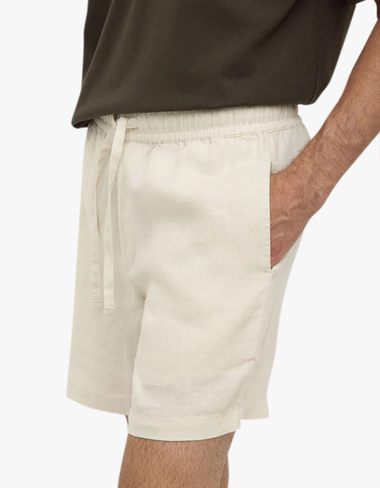 Tide Linen Shorts - Limestone