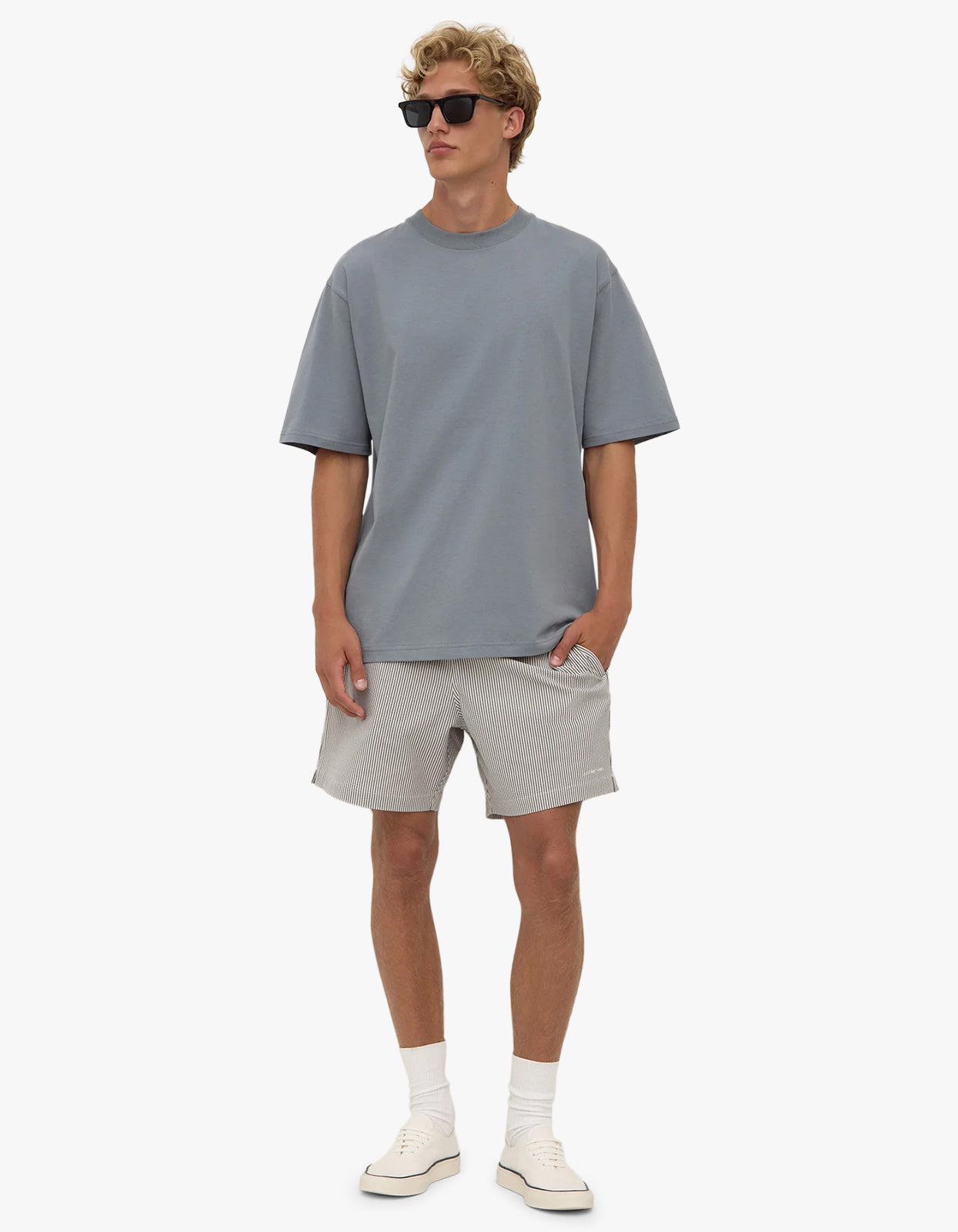 Knox Organic Oversized Tee - Ashphalt