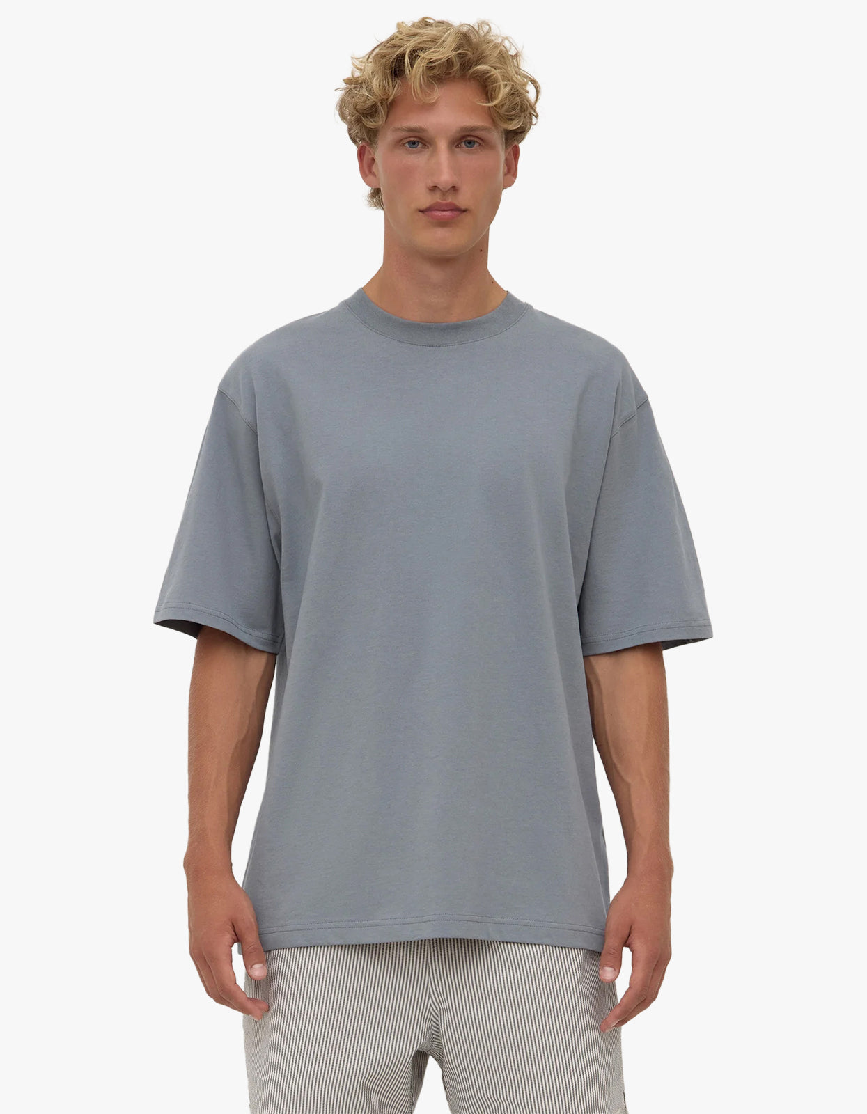 Knox Organic Oversized Tee - Ashphalt