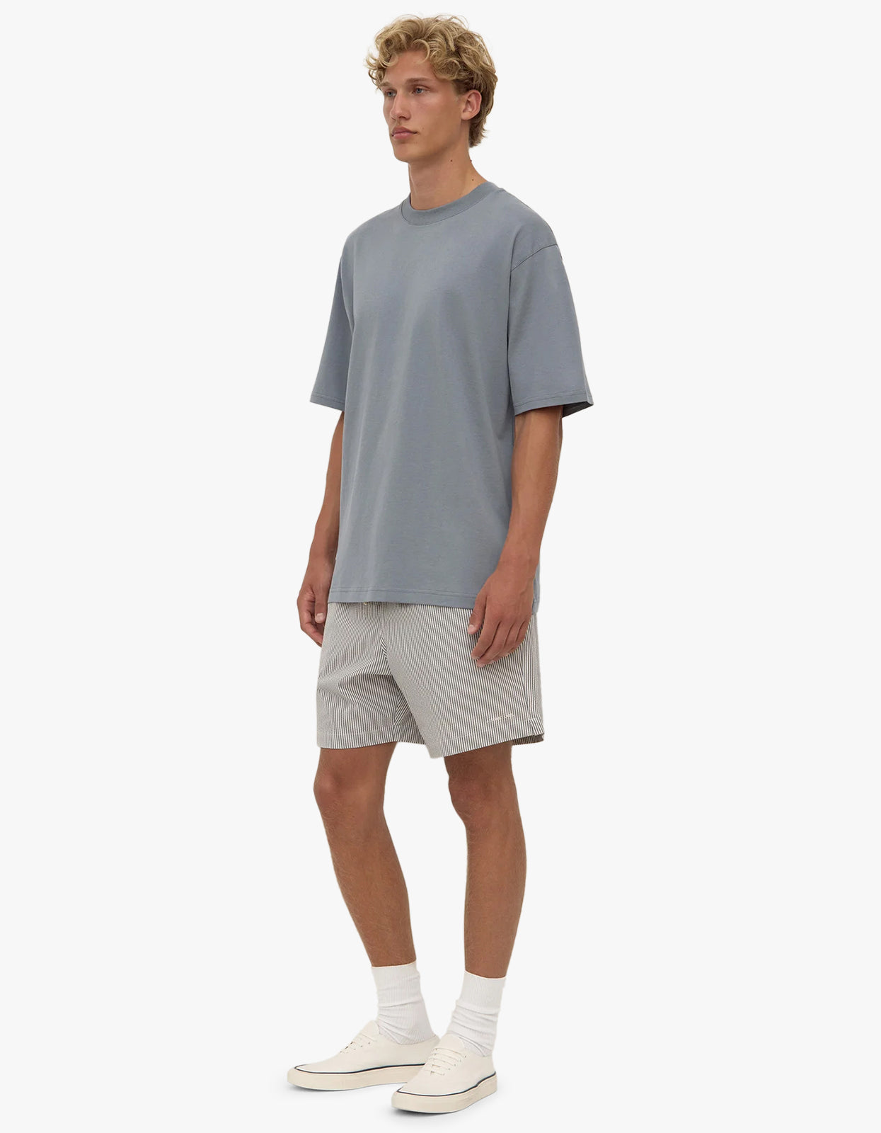 Knox Organic Oversized Tee - Ashphalt