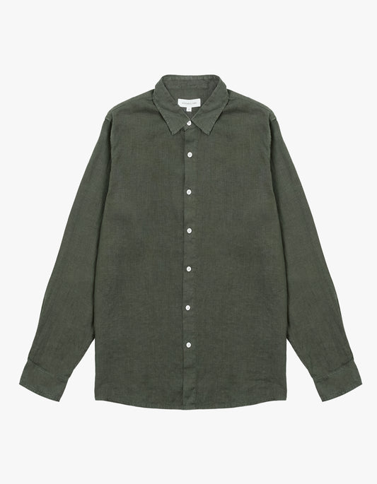 Everyday Mens Linen Long Sleeve Shirt - Sorrel