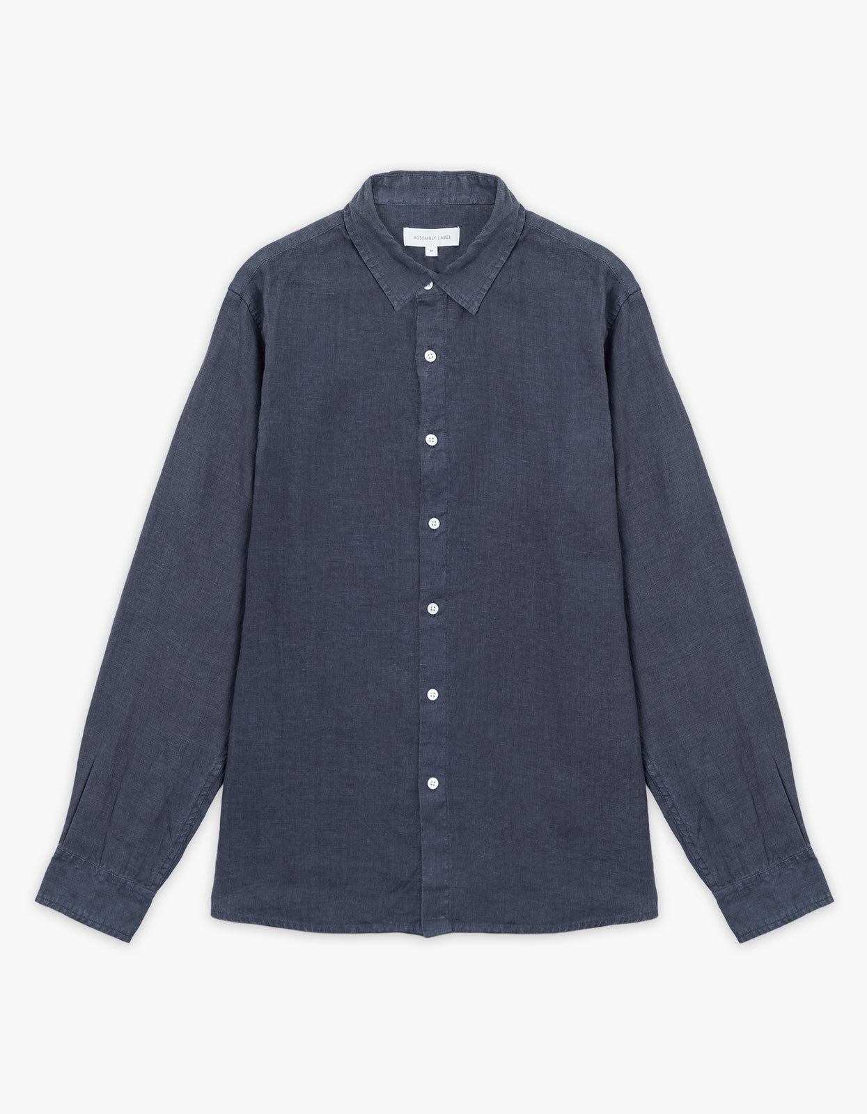 Everyday Mens Linen Long Sleeve Shirt - True Navy