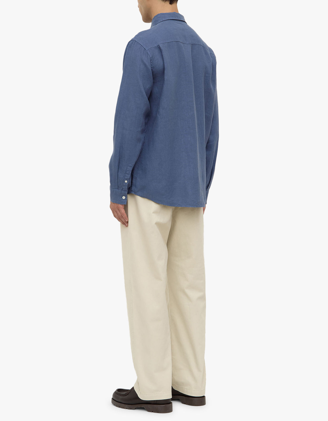 Everyday Mens Linen Long Sleeve Shirt - Ocean