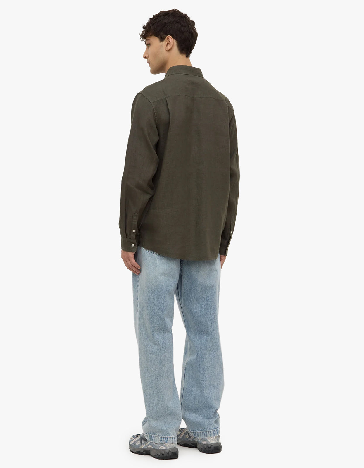 Everyday Mens Linen Long Sleeve Shirt - Sorrel