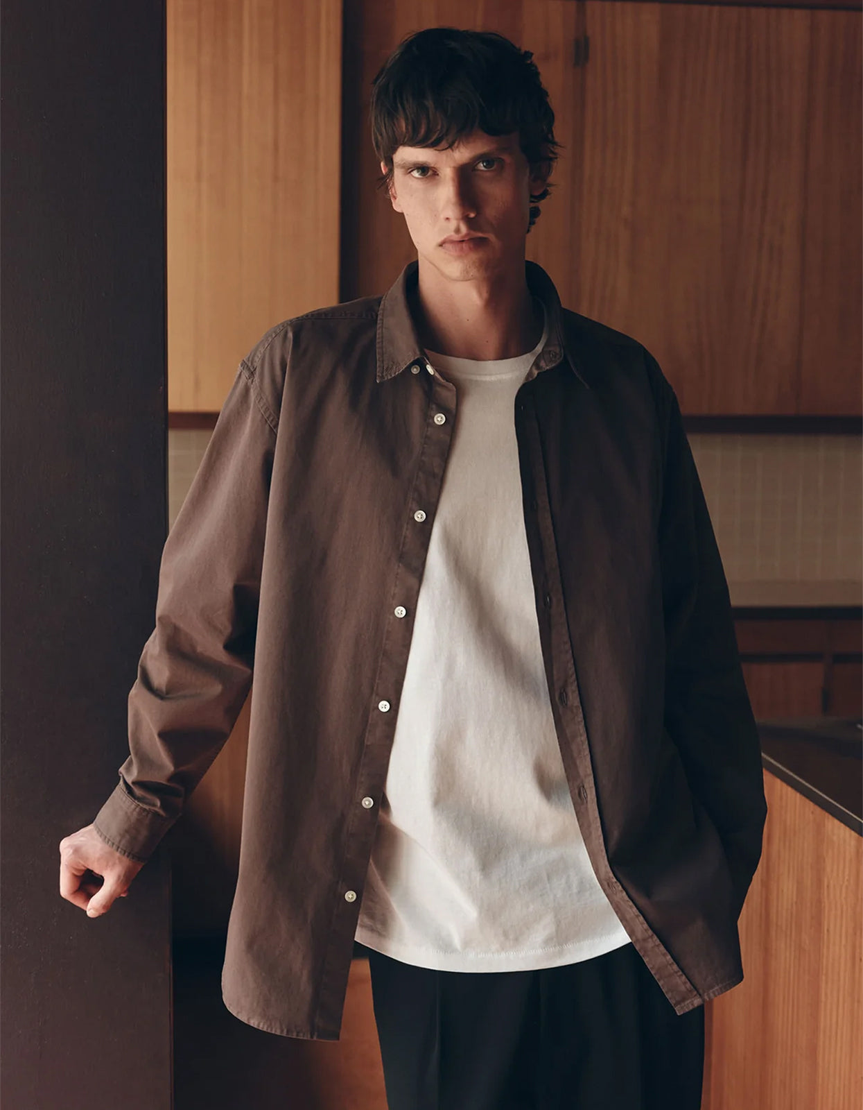 Maclean Long Sleeve Shirt - Bark