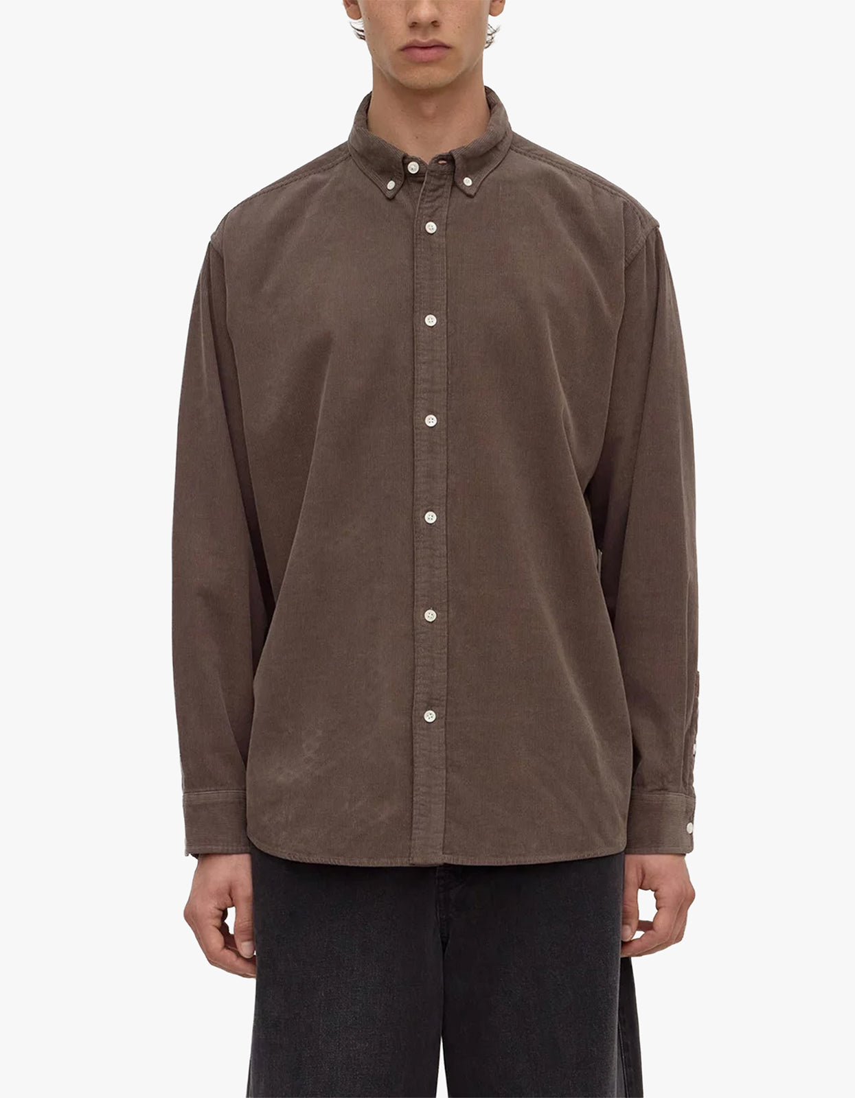 Cord Long Sleeve Shirt - Bark