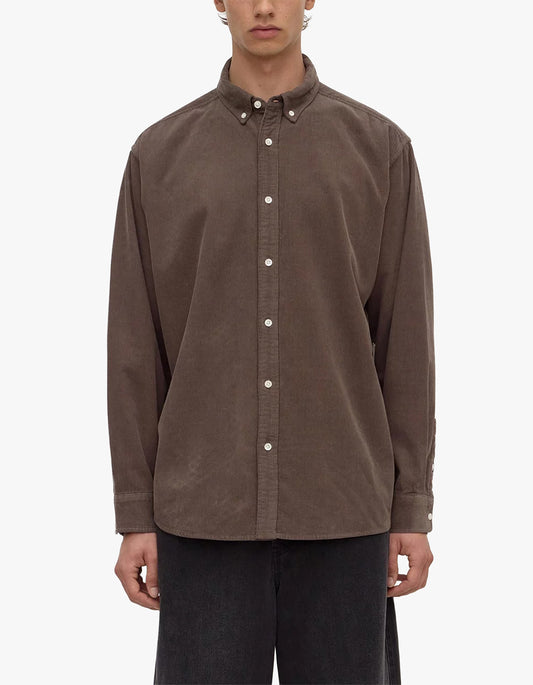Cord Long Sleeve Shirt - Bark