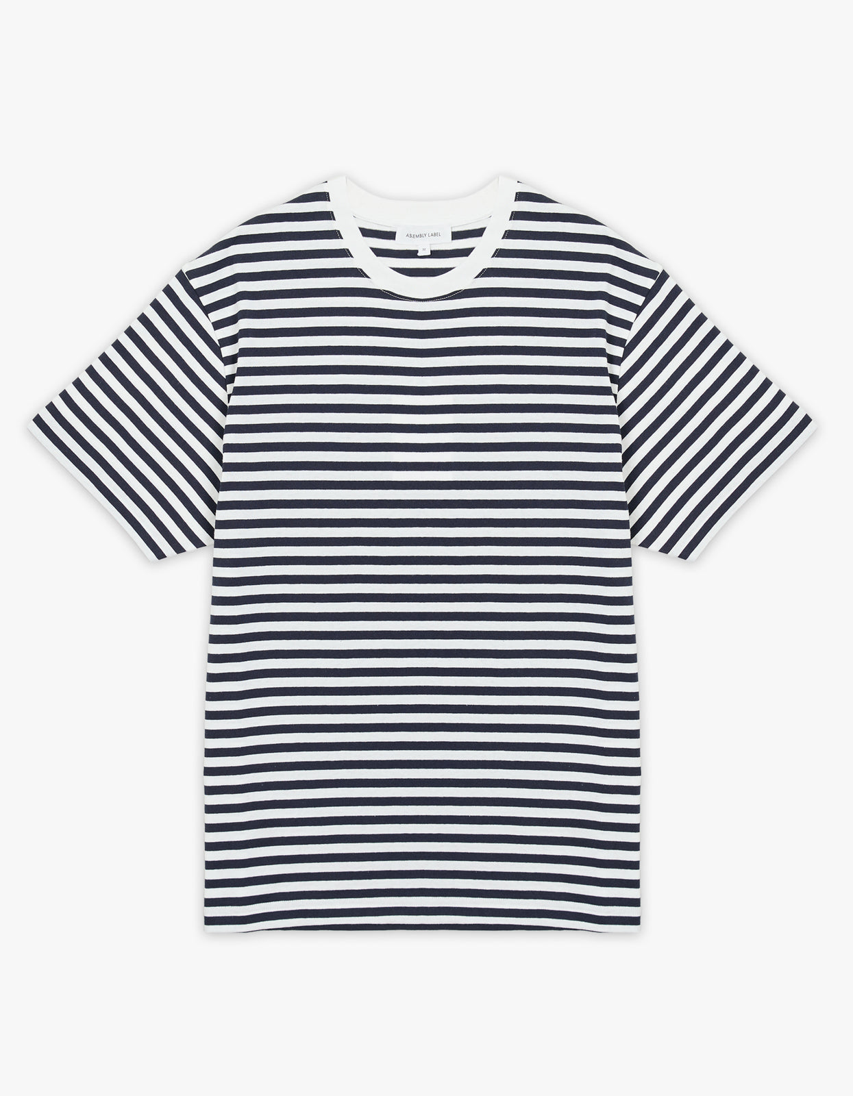 Grayson Stripe Tee - True Navy/White