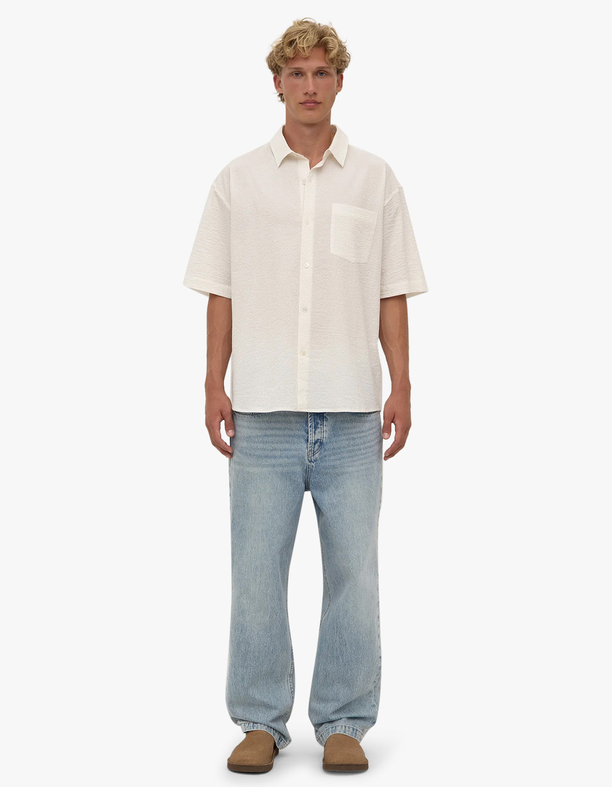 Raine Short Sleeve Shirt - Cream