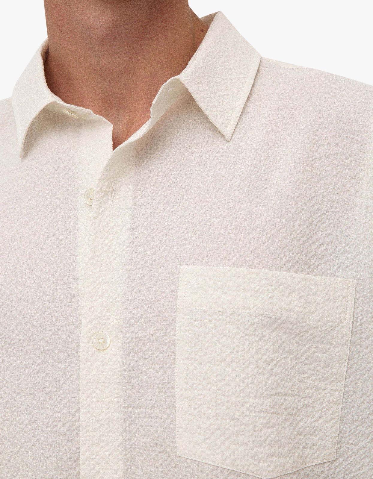 Raine Short Sleeve Shirt - Cream