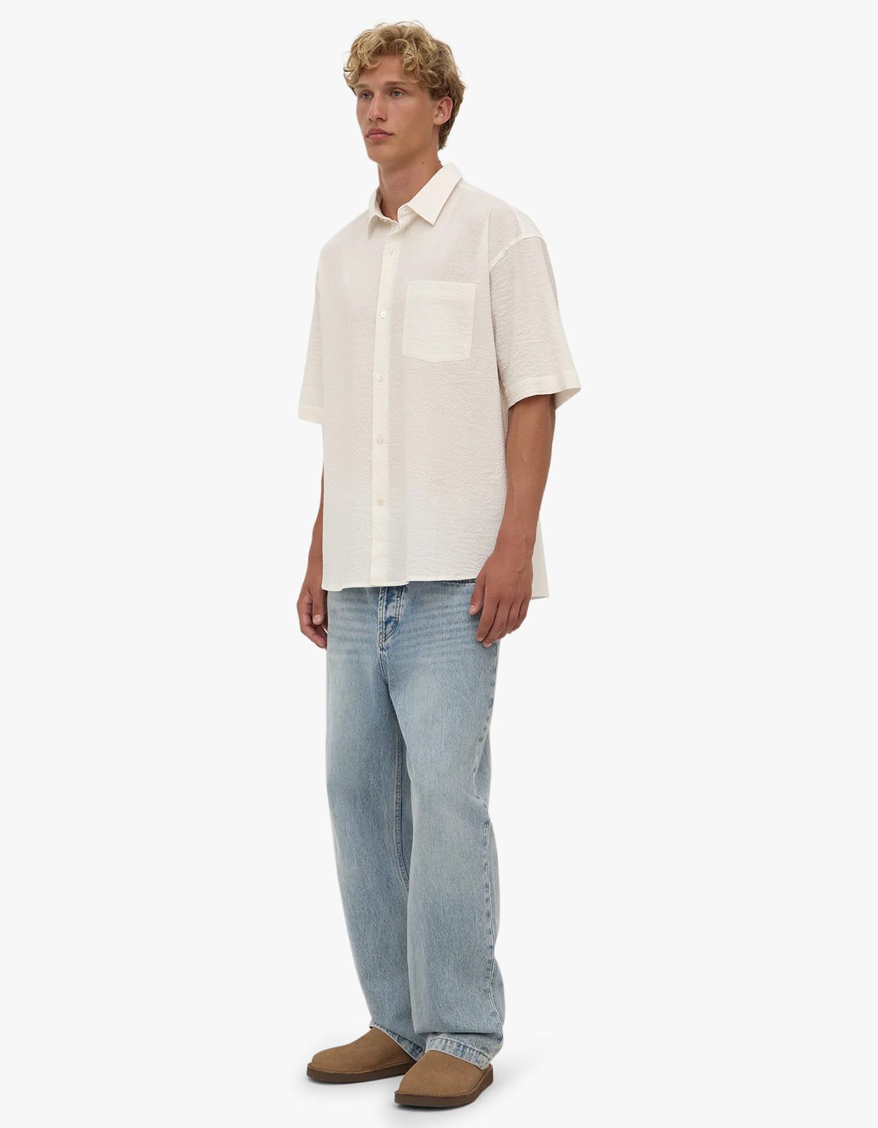 Raine Short Sleeve Shirt - Cream