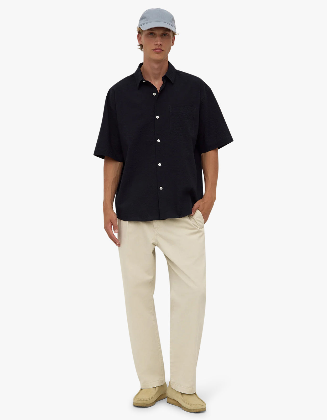Raine Short Sleeve Shirt - True Navy