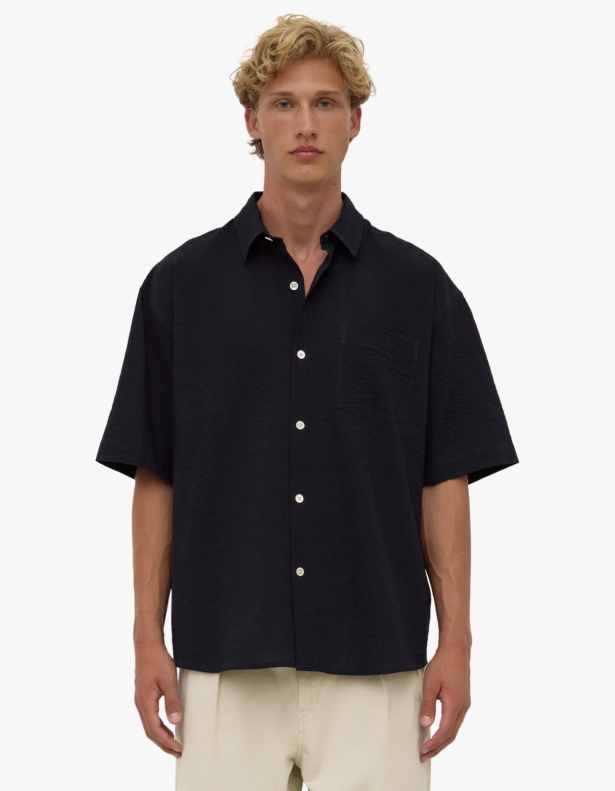 Raine Short Sleeve Shirt - True Navy