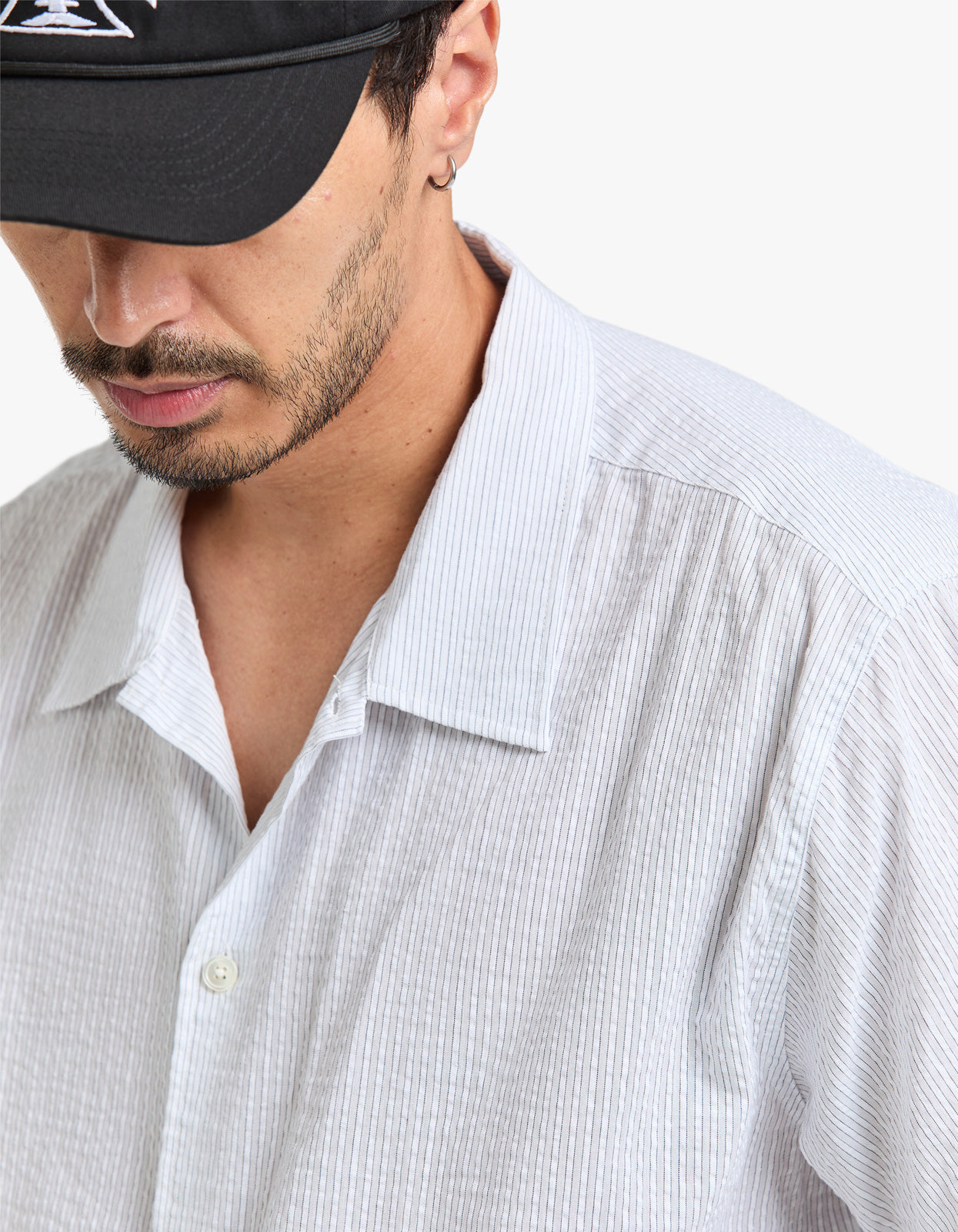 Will Short Sleeve Shirt - White/Navy