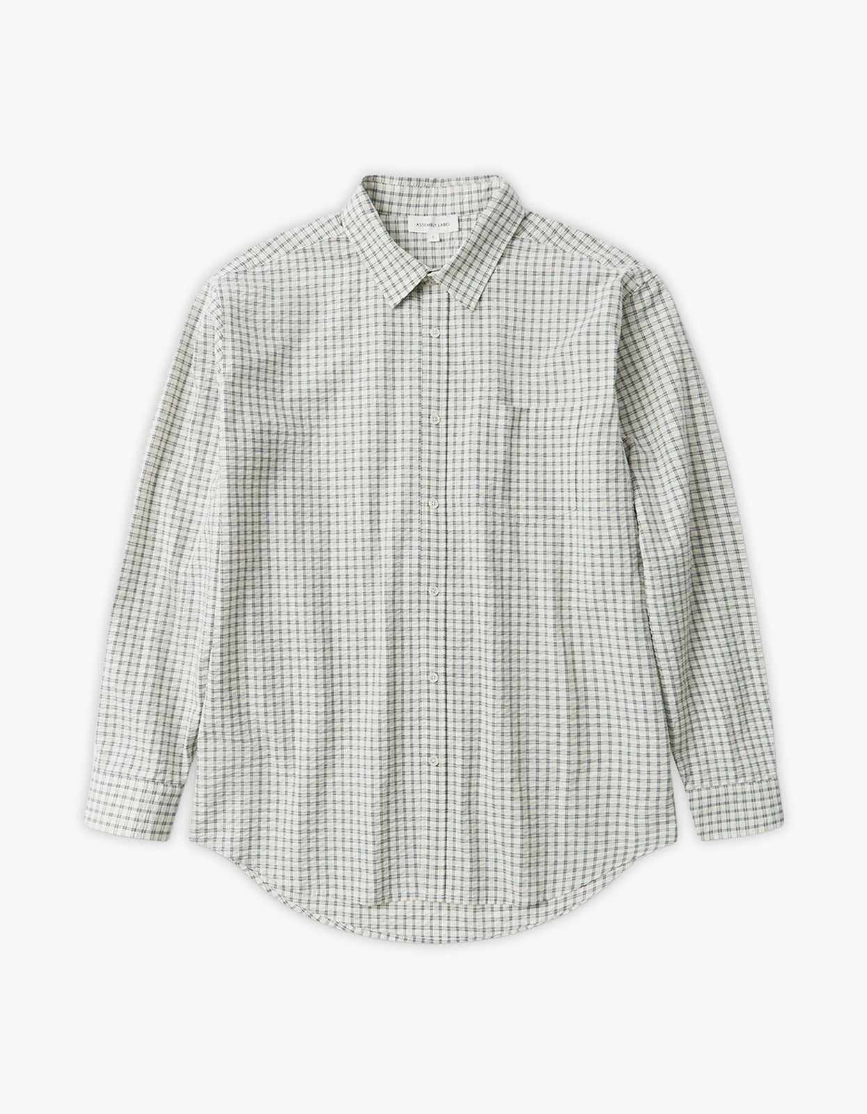 Bowie Long Sleeve Shirt - Ocean/Cream