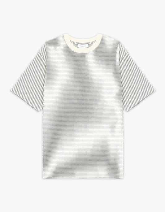 Malone Stripe Short Sleeve Tee - Black/Cream