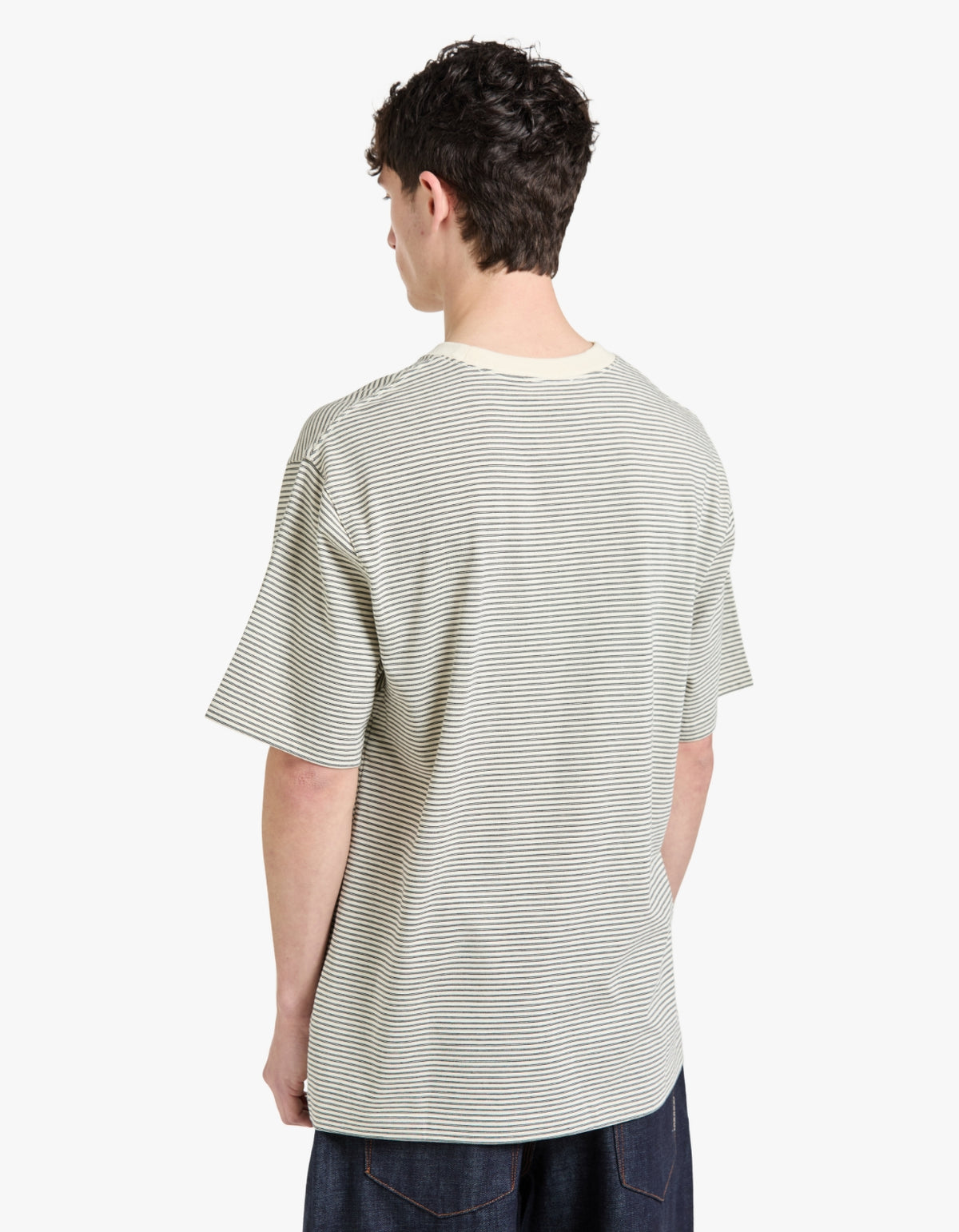 Malone Stripe Short Sleeve Tee - Black/Cream