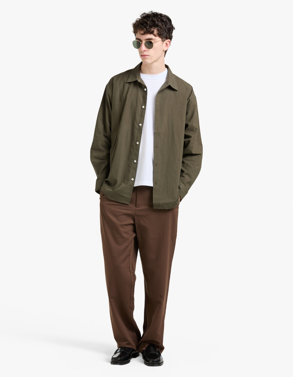 Franco Long Sleeve Shirt - Dark Military