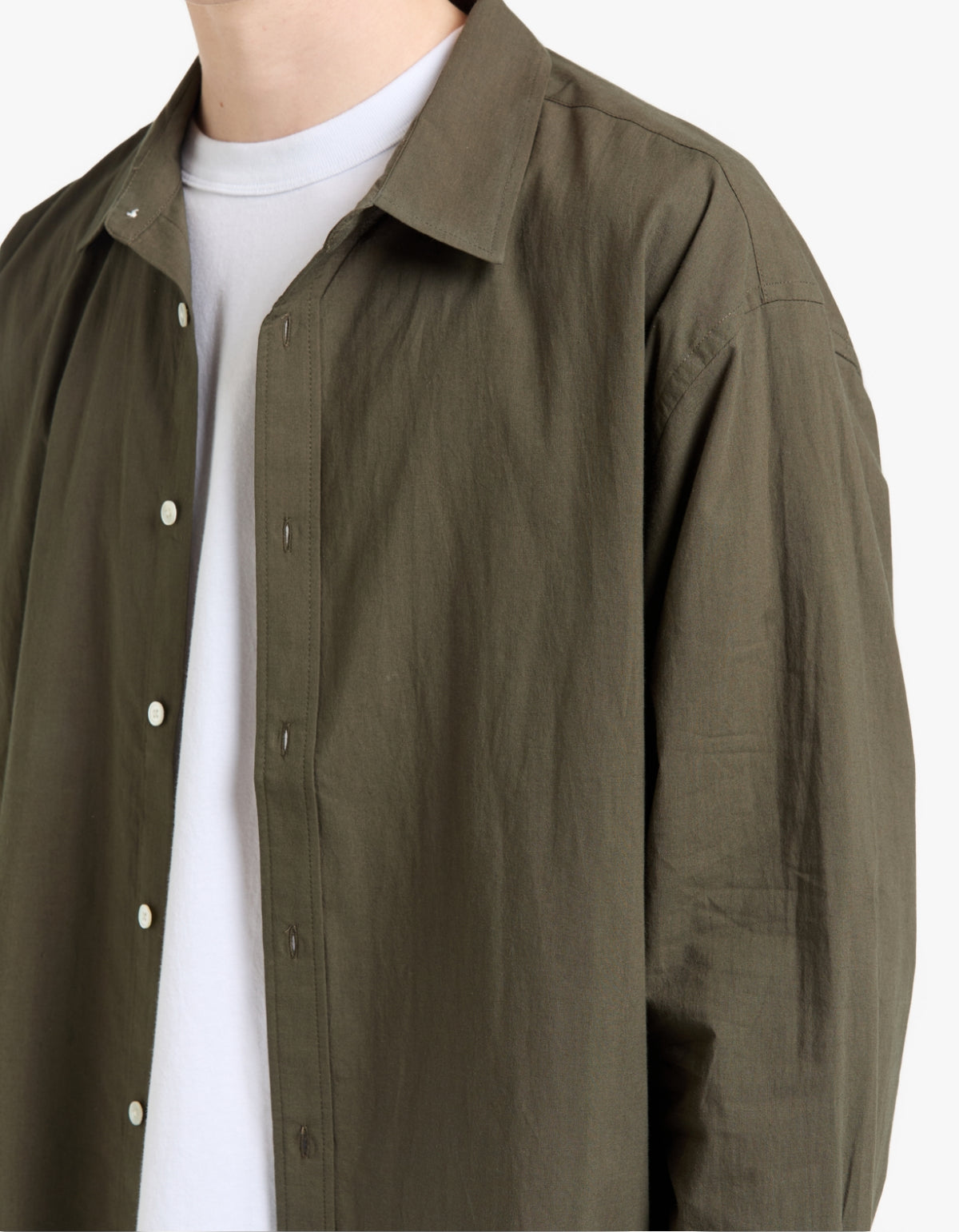 Franco Long Sleeve Shirt - Dark Military