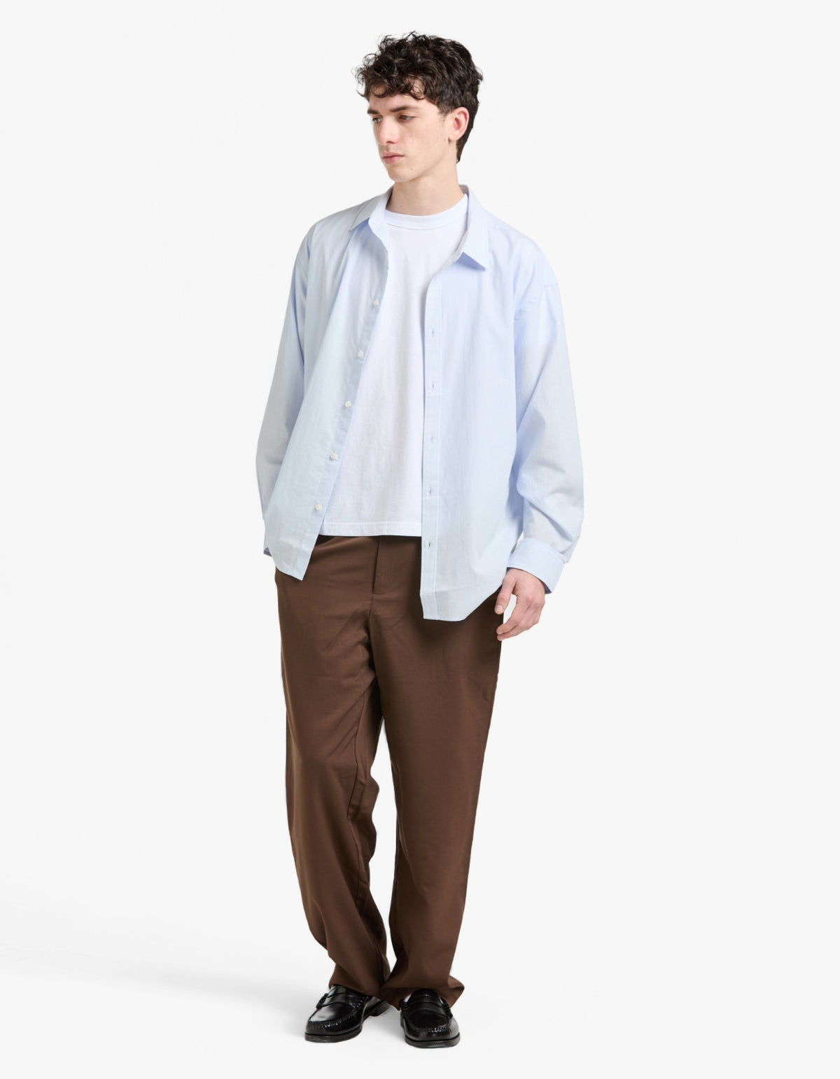 Franco Long Sleeve Shirt - Powder Blue
