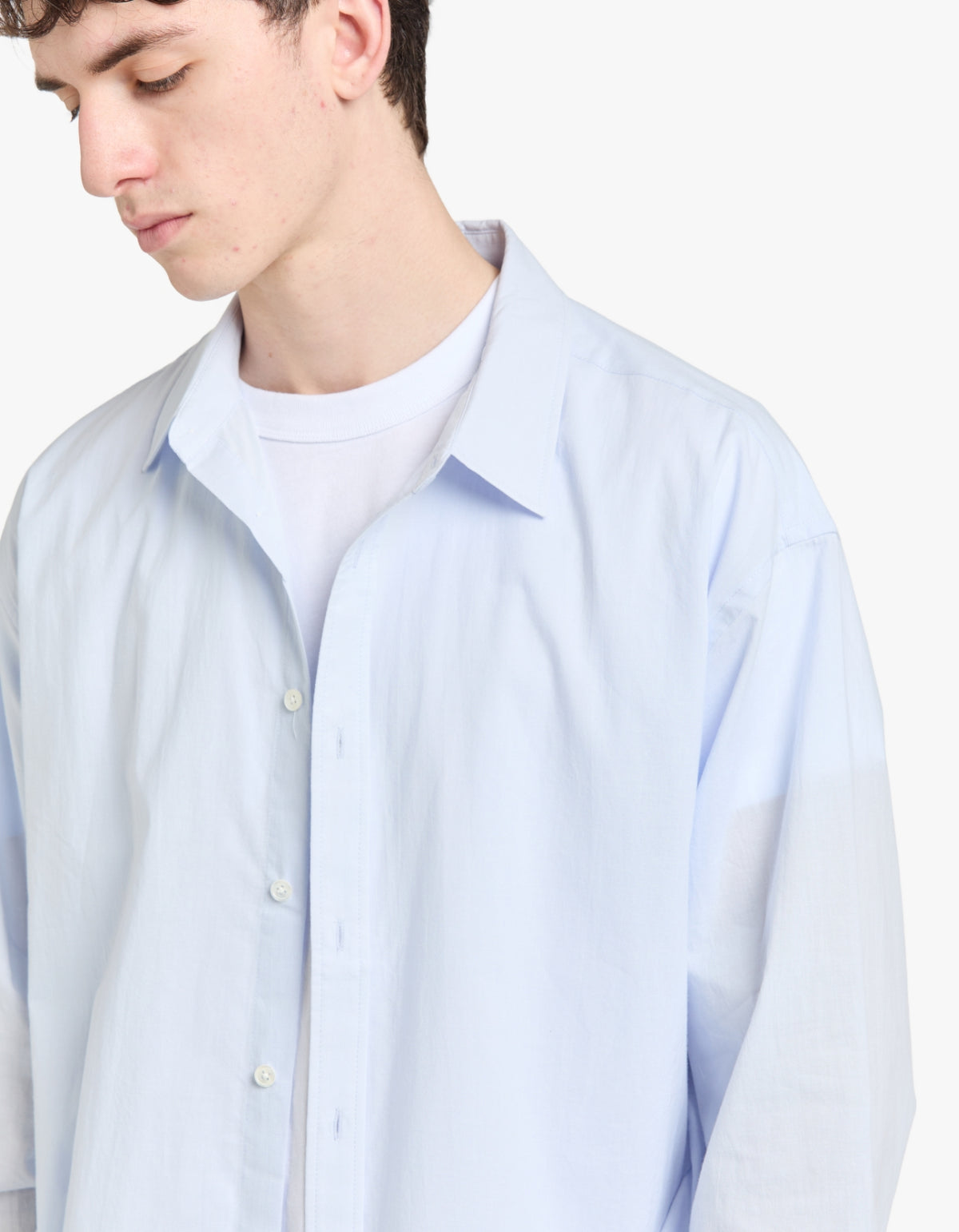 Franco Long Sleeve Shirt - Powder Blue
