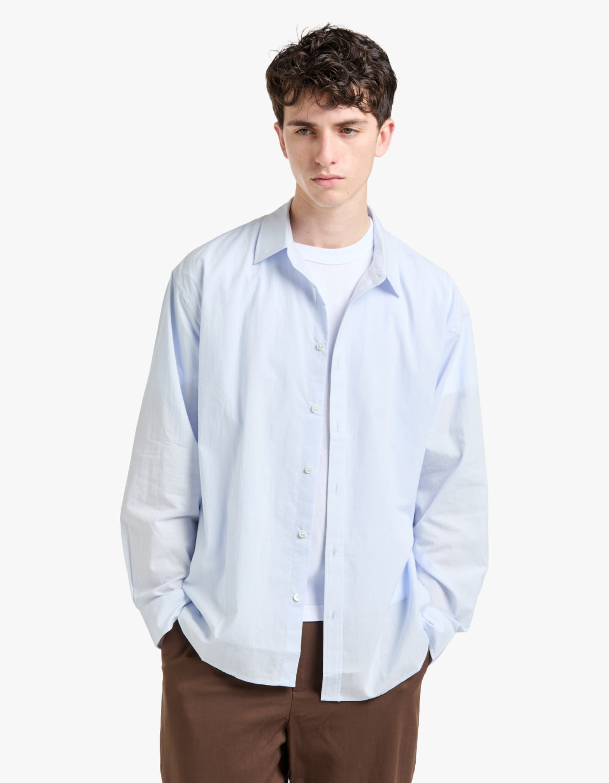 Franco Long Sleeve Shirt - Powder Blue