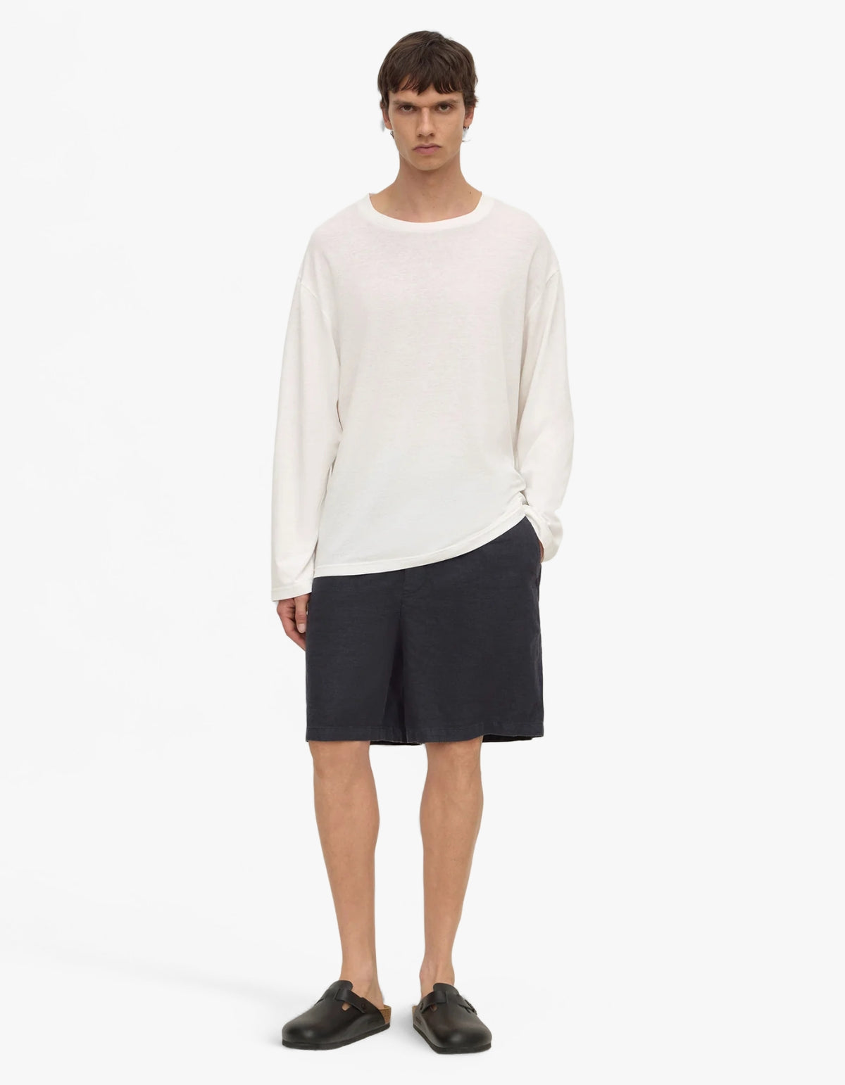 Finley Linen Short - True Navy