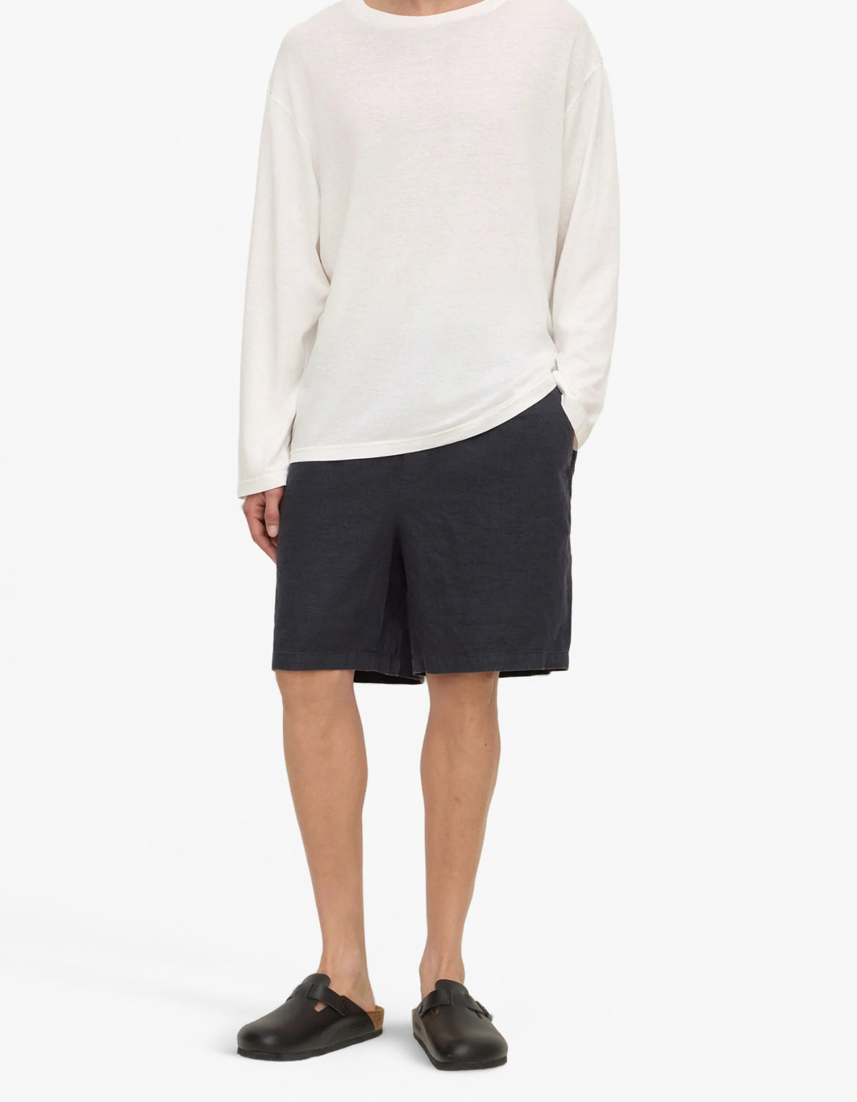 Finley Linen Short - True Navy