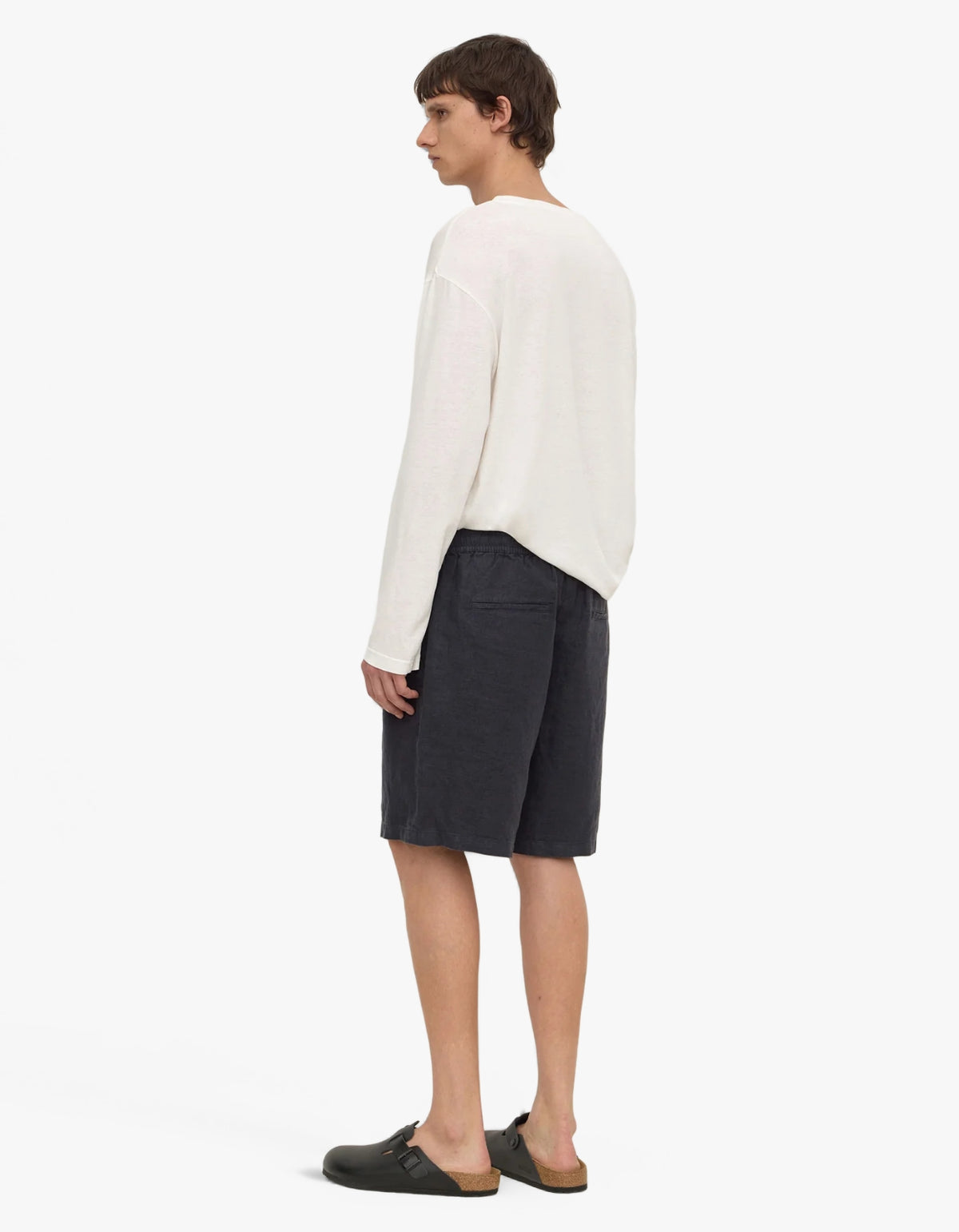 Finley Linen Short - True Navy